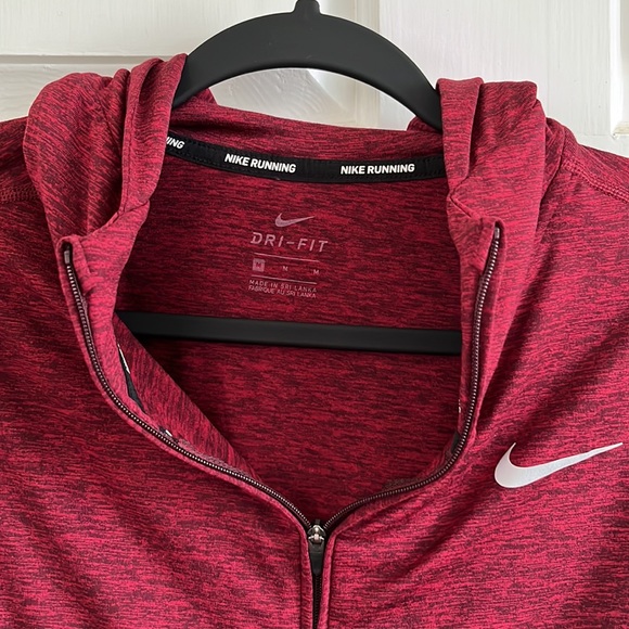 Red Nike Running Dri-Fit Hoodie - Picture 5 of 5